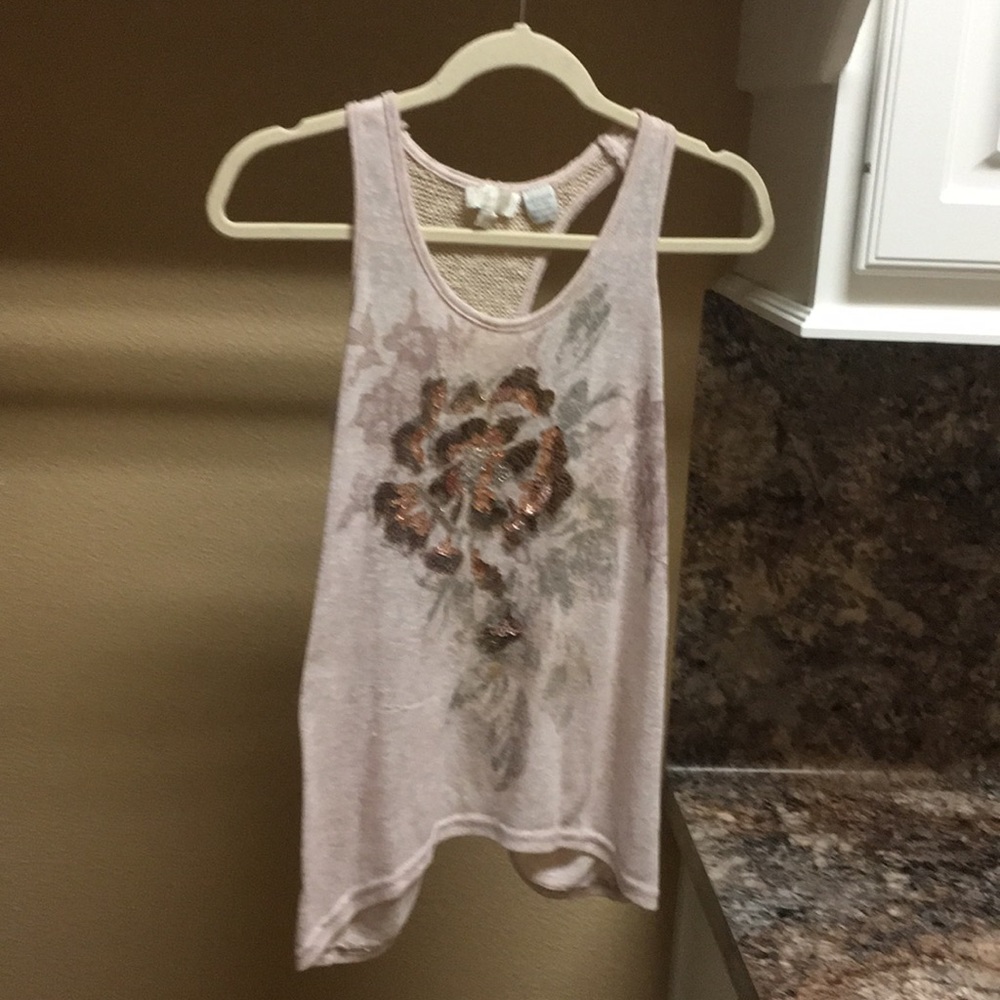 Miss Me Tank with Sequins XS